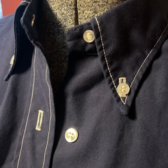 Vintage fitted uniform, button down shirt dress sz S - Picture 3 of 5